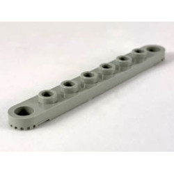 Technic, Plate 1 x 8 with Toothed Ends : {сив}