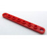 Technic, Plate 1 x 8 with Toothed Ends: {ярко червен}
