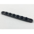 Technic, Plate 1 x 8 with Toothed Ends : {черен}