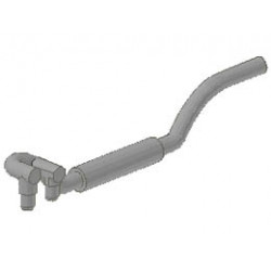 Vehicle, Exhaust Pipe Twin Inlet 11L Right: {сив}
