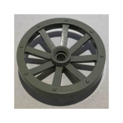 Wheel Wagon Large 33mm D., Hole Round for Wheels Holder Pin: {сив}