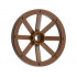 Wheel Wagon Large 33mm D., Hole Round for Wheels Holder Pin: {земно оранжев}