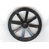 Wheel Wagon Large 33mm D., Hole Round for Wheels Holder Pin: {черен}