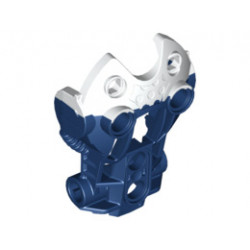 Bionicle Toa Inika Upper Arm Cover, Marbled White Pattern: {земно син}