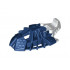 Bionicle Foot Toa Inika Elliptical with Marbled White Pattern: {земно син}