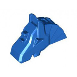 Horse Battle Helmet, Angular: {ярко син}