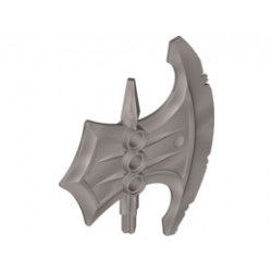 Large Figure Battle Axe Head: {сребърно метален}