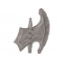 Large Figure Battle Axe Head: {сребърно метален}