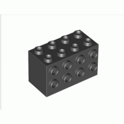 Кубче с пъпки 2X4x2 : {черен}