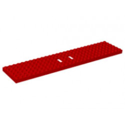 Train Base 6 x 28 with 3 Round Holes Each End: {ярко червен}