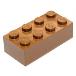 Тухличка 2X4: {кафяв}