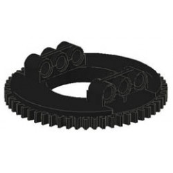 Technic Turntable 56 Tooth, Top : {черен}