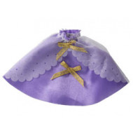 Belville, Clothes Skirt Long, Plain, with Sheer Layer and 2 Gold Bows: {ярко виолетов}