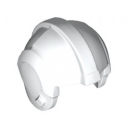 Minifigure, Headgear Helmet SW Rebel Pilot, Plain: {бял}