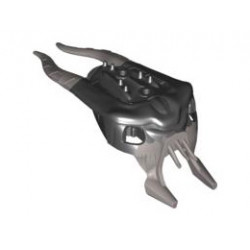 Bionicle Head, Barraki Mantax, Marbled Pearl Light Gray Pattern: {черен}