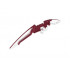 Bionicle Weapon Staff of Light Blade, Marbled Dark Red Pattern: {млечно бял}
