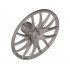 Wheel Cover 7 Spoke V Shape - 36mm D.: {сребрист}