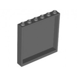 Стенен елемент 1x6x5 гладък: {тъмно каменно сив}