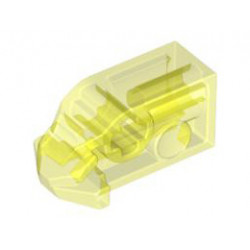 Bionicle Head Connector Block Eye/Brain Stalk - Short: {прозрачно флуорисциращо зелен}