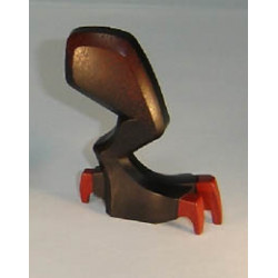 Dragon Leg (Fantasy Era) Right with Dark Red Claws and Hip Pattern: {черен}