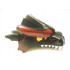 Dragon Head (Fantasy Era) Upper Jaw with Dark Red Scales and Yellow Eyes Pattern: {черен}