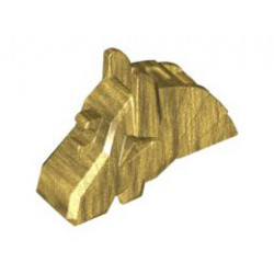 Horse Battle Helmet, Angular: {топло златист}