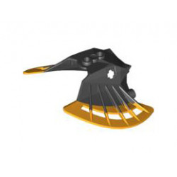 Bionicle Mask Garai with Black Face: {огнено жълто-оранжев}