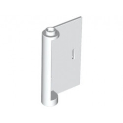 Door 1 x 3 x 4 Right - Open Between Top and Bottom Hinge: {бял}