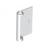 Door 1 x 3 x 4 Right - Open Between Top and Bottom Hinge: {бял}