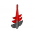 Dragon Tail Barbed with Marbled Red Pattern: {черен}
