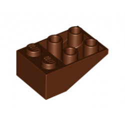 Покривна плочка 2X3/25° инверсна : {червеникаво-кафяв}