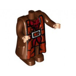 Body Giant, HP Hagrid, Shirt and Belt Pattern - with Arms and Light Nougat Movable Hands : {червеникаво-кафяв}