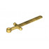 Minifigure, Weapon Sword, Greatsword Round : {хромирано златист}