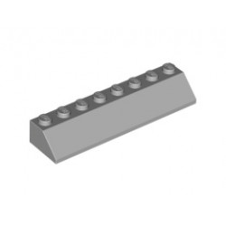 Покривна плочка 2X8/45° : {умерено каменно сив}
