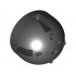 Brick, Round 7 x 7 x 4 Dome Top: {черен}