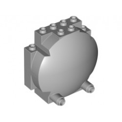 Windscreen 3 x 6 x 5 Bubble: {умерено каменно сив}