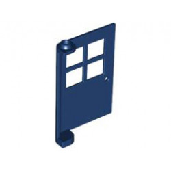 Door 1 x 4 x 5 with 4 Panes: {земно син}