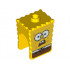 Minifigure, Head Modified SpongeBob SquarePants with Open Downturned Mouth Pattern: {ярко жълт}