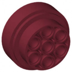 Wheel 30mm D. x 13mm (13 x 24 Model Team): {нов тъмно червен}