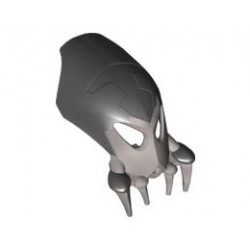 Bionicle Mask Kirop with Black Top: {сребрист}