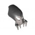 Bionicle Mask Kirop with Black Top: {сребрист}