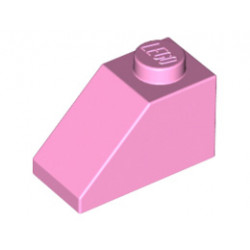 Покривна плочка 1X2/45°: {светло пурпурен}