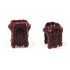 Minifigure, Beard, Braided with Hair in Back: {тъмно кафяв}