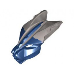 Bionicle Mask Avsa with Pearl Light Gray Top: {земно син}