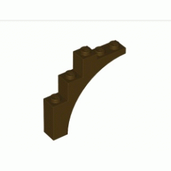 Тухличка с дъга 1X5x4: {тъмно кафяв}