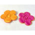 Belville Cloth Pillow 4 x 5 Flower with Bright Light Orange and Dark Pink Sides: {огнено жълто-оранжев}