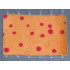 Belville Cloth Blanket 4 x 5 with Red Spots Pattern: {ярко жълто-оранжев}