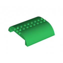 Slope, Curved 8 x 8 x 2 Double: {тъмно зелен}