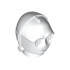 Minifigure, Head Modified SW C-3PO / K-3PO Protocol Droid Plain: {бял}