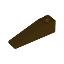 Покривна плочка 1X4x1: {тъмно кафяв}